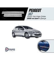 Peugeot 307 HB Krom Yan Kapı Çıtası 4 Kapı 2000 ve üzeri Paslanmaz Çelik