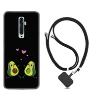Oppo Reno 2Z 4 Lite 4 Pro 5 6 7 A31 Kılıf Boyun Askılı Silikon Aşık Avokadolar 1642
