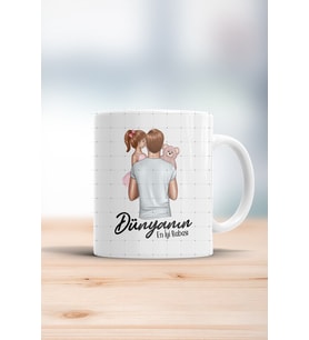 Dünyanın En Iyi Babası ( Tek Kız) Kupa Bardak