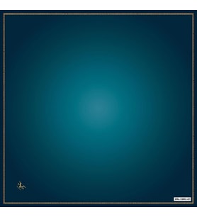 Degrade Desen Black Seri Twill Eşarp Eşarp Askısı ile Birlikte 90x90 cm Petrol M