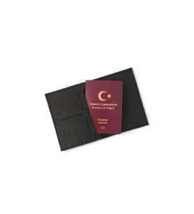 Deri Pasaportluk & Cüzdan Siyah
