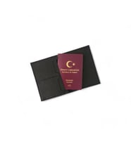 Deri Pasaportluk & Cüzdan Siyah