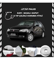 Fiat Palio Oto Araç Kapı Koruma Fitili 5metre Parlak Beyaz Renk