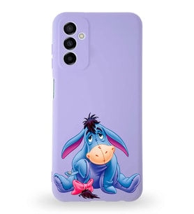 Samsung Galaxy M13 Uyumlu Lansman Kılıf Altı Kapalı İçi Kadife  İyor Tasarımlı  Kapak (Şeffaf)