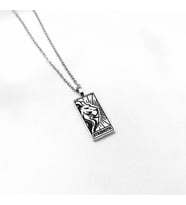 Kişiye Özel 925 Ayar Gümüş Strength Tarot Kolye