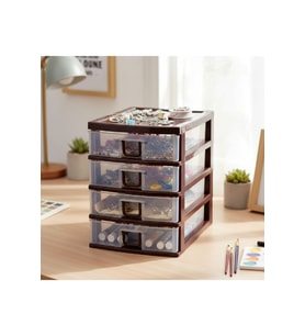 Şık ve fonksiyonel Mini 4 Çekmeceli Organizer, düzeninizi kolaylaştırır