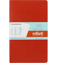 Moleskine Çizgili Volant Not Defteri 2'Li Set L Boy Turuncu + Aqua Mavi (Standart)