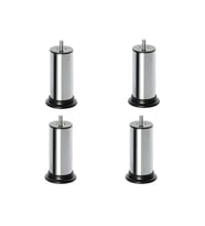 Robot Süpürge Uyumlu Koltuk Baza Ayağı Metal Civatalı Metrik Diş 10mm (4 Adet) 1 (Gümüş)