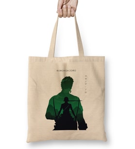 Roronoa Zoro One Piece Silhouette Bez Çanta Uzun Saplı