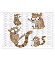Regular Show Rigby A Bunch of Baby Ducks Puzzle 240 Parça Yapboz