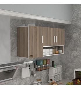 Kenzlife hazır mutfak mirandus32 crd 060*120*32 mutfak banyo dolabı kapaklı raflı (Karışık)