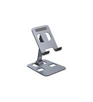 Masaüstü Ayarlanabilir Metal Tablet Standı Ve Telefon Tutucu Katlanabilir (Gri)