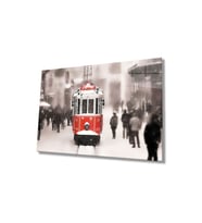 Miyrem Glasses Collection -A1^#  Istanbul Taksim Tramvayı 4mm Dayanıklı Cam Tablo Temperli Cam (Çok Renkli)