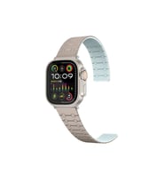 Apple Watch 38mm Uyumlu Kordon Zore KRD-111 Çizgili Desenli Silikon Kordon