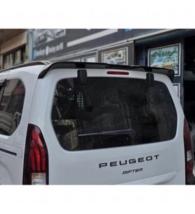 PEUGEOT PARTNER İLE UYUMLU 2009- ABS YARASA PİANO BLAK SPOİLER (SİYAH)