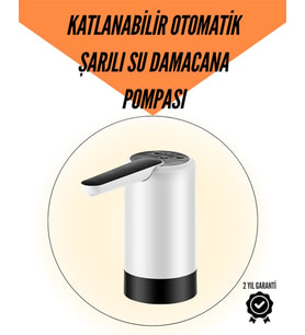 Taşınabilir Şarjlı Damacana Su Pompası Hijyenik Tasarım