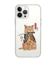Iphone 12 PRO Uyumlu Catana Kedi Tasarımlı Şeffaf Telefon Kılıfı