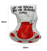 İsime Özel Çay Var İçersen Ben Var Seversen Bardağı Yastık