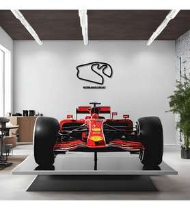 Sanatsal Metal Tablo Sao Paulo Grand Prix Metal Duvar Tablosu Formula 1