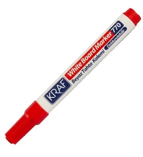 KRAF 770 DOLDURULABİLİR BEYAZ TAHTA KALEMİ - KIRMIZI