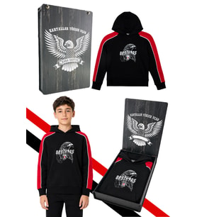 BEŞİKTAŞ ÇOCUK KAPÜŞONLU SWEATSHIRT LAZER KUTU HEDİYELİ