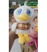 Oyuncak Peluş Sevimli Uyku Arkadaşı Kahve Elbiseli Ördek 25 cm