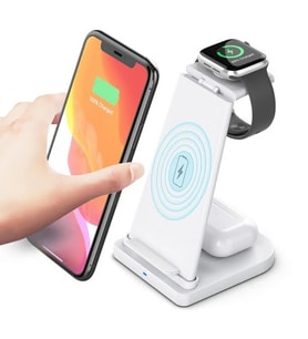ALLY 15W 3in1 Şarj Standı Wireless Kablosuz Şarj iPhone+iWatch+AirPods YM-UD21-(5 - HPSBYI8446-9