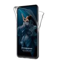 Huawei Honor 20 360 Derece Kılıf Silikon Şeffaf Ön Arka