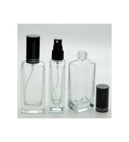BOŞ PARFÜM ŞİŞESİ 50 ML (10 ADET) SİYAH KAPAK PLASTİK VALF IPHONE BOŞ ŞİŞE