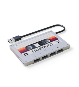 Mustard M11073 Retro 4 Girişli USB Çoğaltıcı