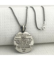 Göktürkce Yazılı  Bozkurt 925 Ayar Gümüş Erkek Kolye