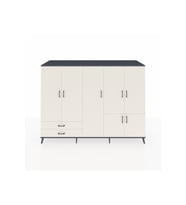Kronos Dolap 12 Raflı 2 Çekmeceli 7 Kapaklı 220x59x163 Antrasit-Aytaşı