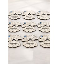 Magnet balon temalı çocuklar için 1 yaşında doğum günü gibi istenilen yazılır no1067