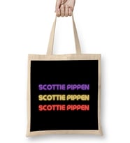 Scottie Pippen - Basketball gifts Vintage Retro Rainbow Quotes For BOYS AND Dad Bez Çanta Uzun Saplı