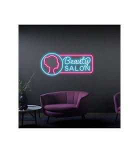 Beauty Salon Yazılı ve Şekilli Güzellik Salonlarına Özel Neon Tabela