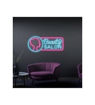 Beauty Salon Yazılı ve Şekilli Güzellik Salonlarına Özel Neon Tabela