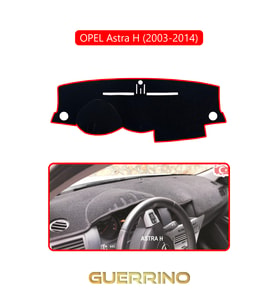 OPEL Astra H (2003-2014)TORPİDO KORUMA HALISI KIRMIZI KENAR