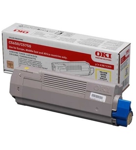 Tonersepeti Oki C5650-43872321 Sarı Orjinal Toner