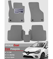 Renault Clio 4 Station Wagon (2012-2019) Uyumlu EVA Paspas Tam Set – Birebir Uyum,Araca Özel Tasarım