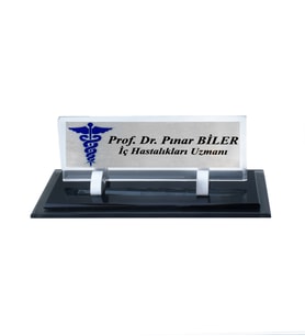 Kişiye Özel Tasarım Kristal İsimlik Ofis İsimlik Yönetici İsimlik Masa Üstü İsimlik
