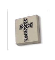 Haç Baskılı Taş Magnet 5X5