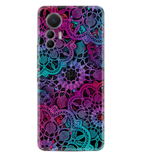 Xiaomi 12 Lite Kılıf Silikon Desen Özel Seri Colurful Mandala 1667
