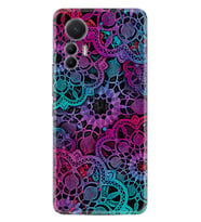 Xiaomi 12 Lite Kılıf Silikon Desen Özel Seri Colurful Mandala 1667