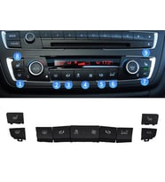 Bmw F20 F30 Klima Kontrol Paneli Tuş Takımı 9 Adet (Siyah)