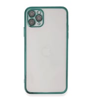 Apple iPhone 11 Pro Max Kılıf Razer Lensli Silikon - Yeşil