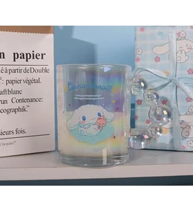 Kawaii Cinnamoroll Işıltılı Baloncuk Kulplu Cam Bardak