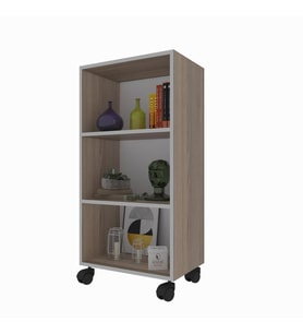 Kenzlife kitaplık beril 088*040*020 crd tekerlekli mutfak dolabı banyo ofis ayakkabılık kiler