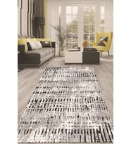 Dijital Kaymaz Taban Yıkanabilir Modern Renkli Salon Halısı Mutfak Halısı Yolluk ND-HT-439 (Gri)