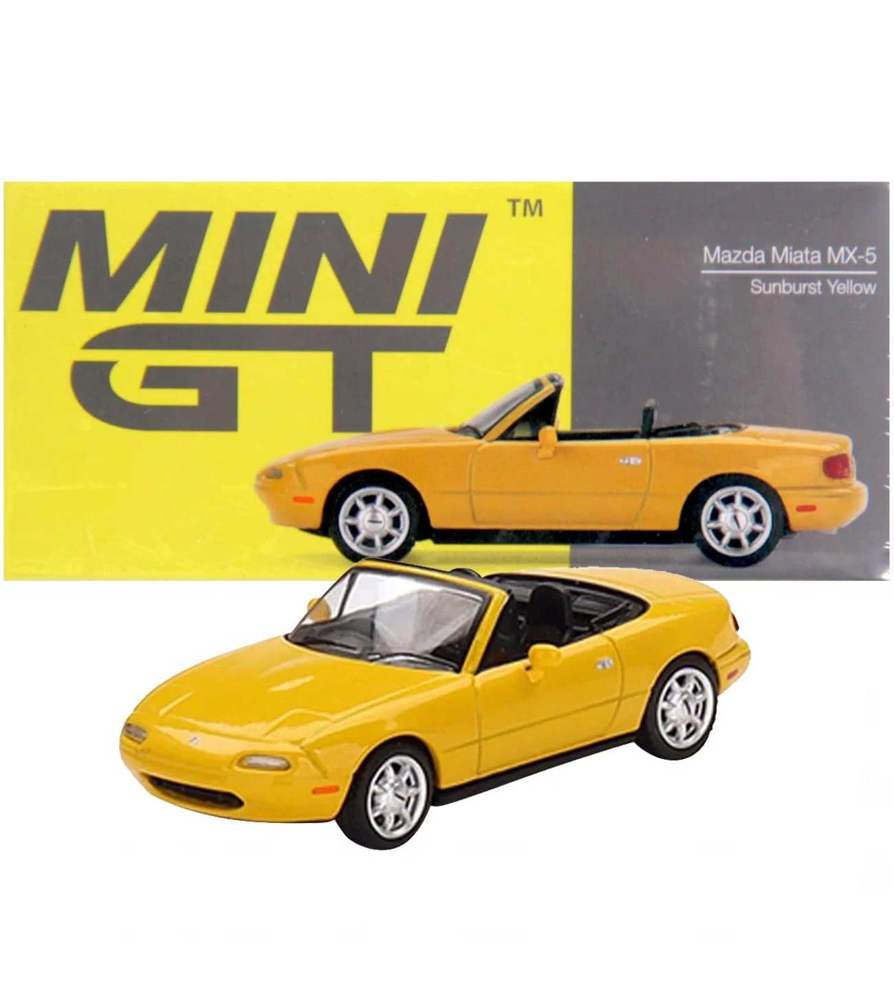 MINI GT MX-5 Miata 5台セット Mini GT 1:64 Mazda Miata MX-5 Sunburst Yellow