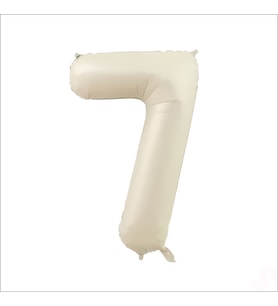 7 Yaş Rakam Krem Folyo Balon - 76 cm